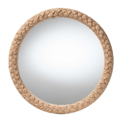 bali & pari Shara Coastal Braided Rope Accent Mirror